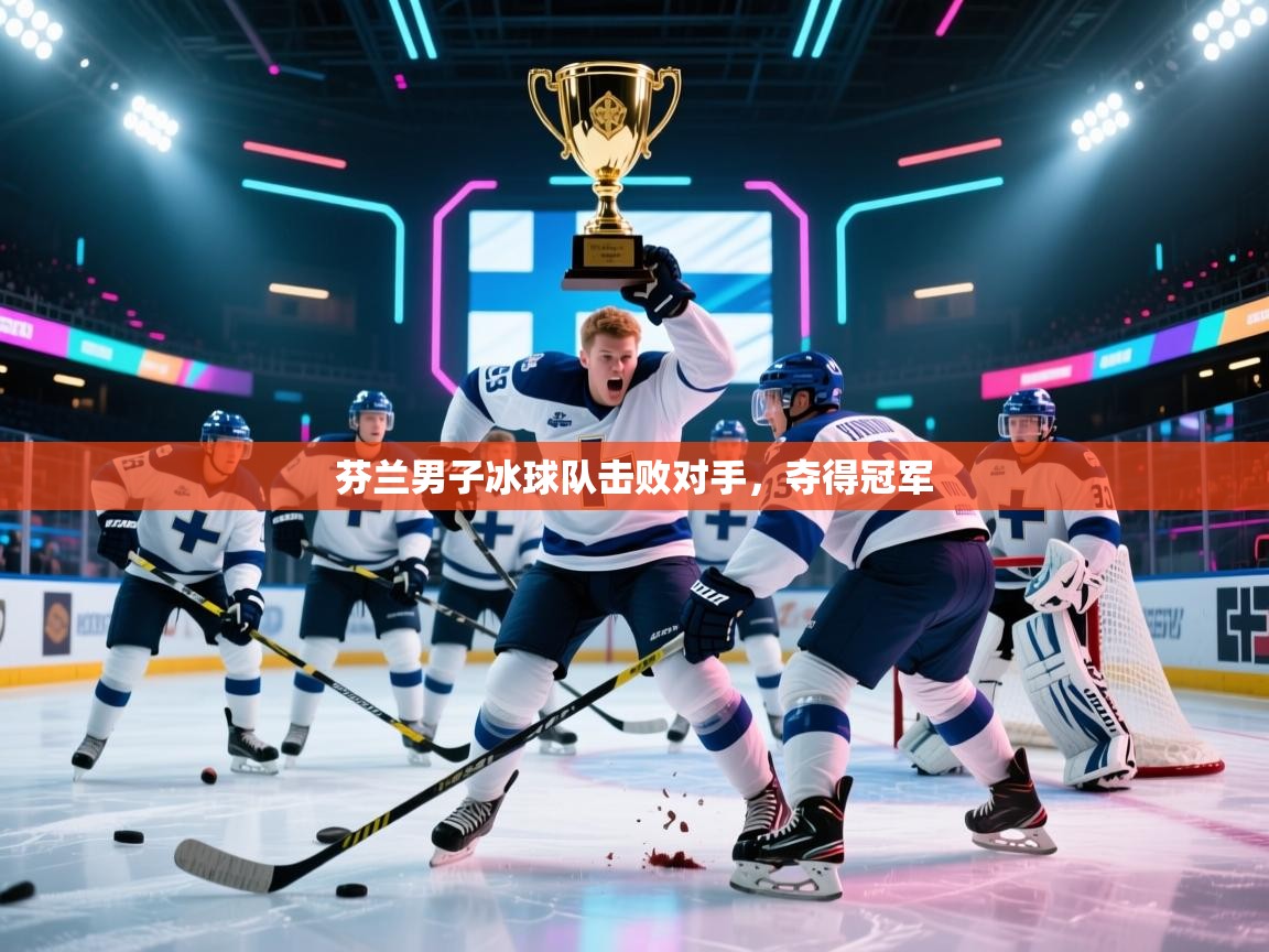 芬兰男子冰球队击败对手，夺得冠军  第1张